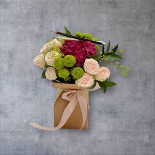 Buchet flori Început de Școală Roz