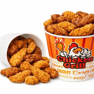 Crispy Bucket (20 crispy pui ,1 sos bbq,1 sos crispy)