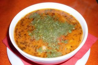 Ciorba de fasole boabe cu afumatura