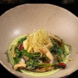 Ebi popcorn salad
