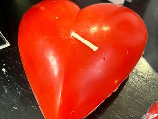 Lumânare Inimă Roșie