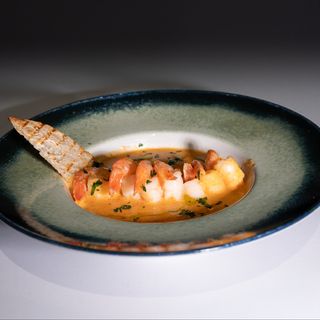 Supă cremă de creveți 