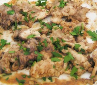 Creier la capac cu cartofi