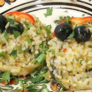 Pilaf cu ciuperci și măsline