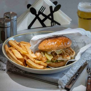 Burger grilled chicken