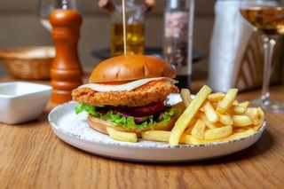 Chicken Milanese Burger Menu