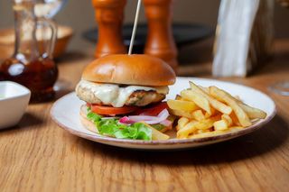 Chicken Cheeseburger Menu