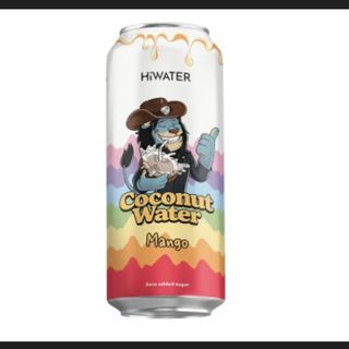 Hiwater Apă de Cocos naturală cu suc de mango fără zahăr, 0.32 l
