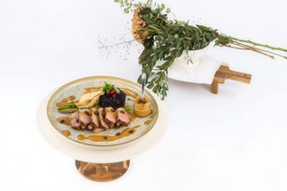 Piept de rață cu sos de cafea