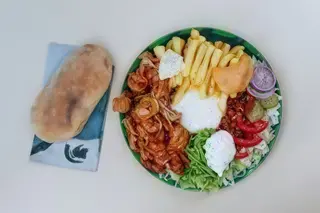 Gyros la farfurie XXL Puișor