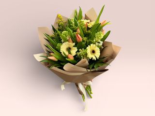 Buchetul Primaverii cu Zambile - (Premium)