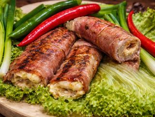 Piept Curcan Umplut Învelit în Bacon 0.5kg