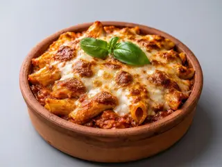 Penne al Forno cu Pui & Mozzarella