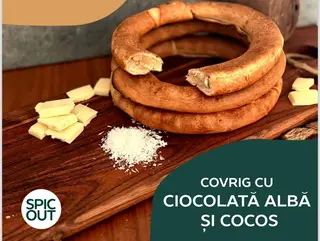COVRIG CU CIOCOLATA ALBA SI COCOS