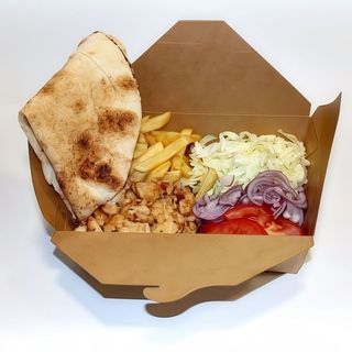 Shaorma pui farfurie