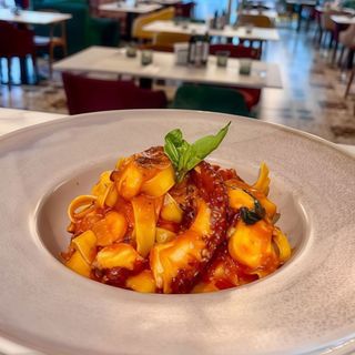 Fettucine al polpo 