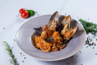 Linguini con frutti di mare 