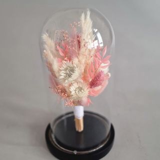 Buchetel in Cupola cu Plante Uscate si Stabilizate