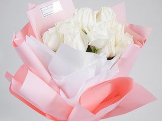 Buchet cu 21 Trandafiri Albi