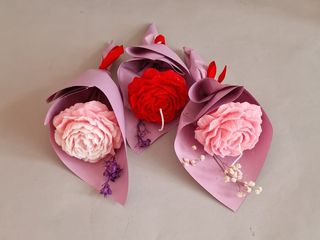 3 x Lumanari Parfumate - Flori din Ceara de Soia