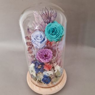 Cupola cu Trandafiri Criogenati ” Turquoise Dream ”