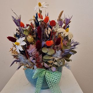 Aranjament cu Plante Uscate ” Gradina in Culori ”