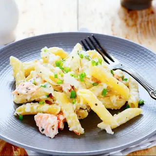 Penne cu somon