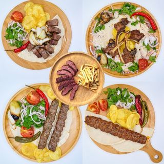 5 x gratar: frigarui vita+cotlete oaie+pastrama oaie+kafta+kafta picanta -