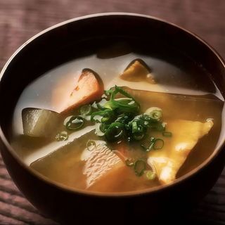 Miso cu somon si creveti