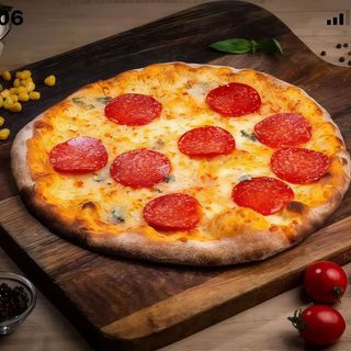 Pizza Quatro Formagi cu salam picant Ø40cm