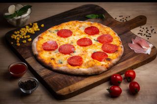 Pizza Quattro Formaggi cu salam picant Ø20CM