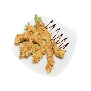 Crochete de pui cu cartofi pai