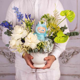 Aranjament pentru copii cu monstrulet albastru