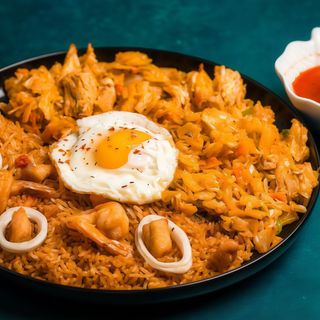 Combo porc (kottu porc si nasi goreng)