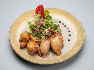 Baby calamar la tigaie