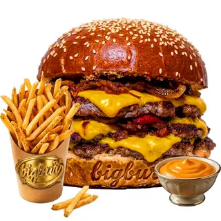 Triple Smash Burger Meniu 600g