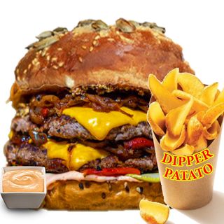Cheeseburger Dublu Meniu 600g