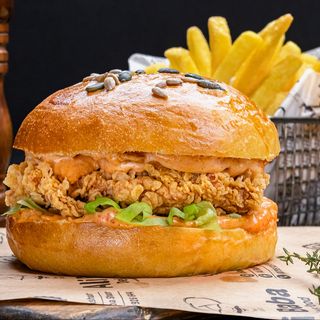 Crispy burger meniu
