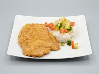 Meniu snitel de pui panne