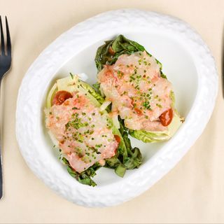 Salată cu Creveți Argentinieni Marinați – „Grădină și Mare” – 160 gr 