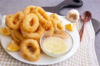 Inele calamari pane