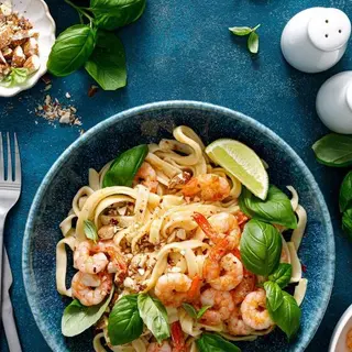 Paste Gamberetti, Pomodoro & Basilico