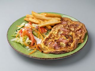 Ham & cheese omelette