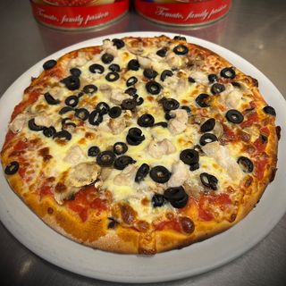 Pizza Vegetariana cu pui Ø 29cm