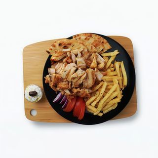 Gyros pui la farfurie