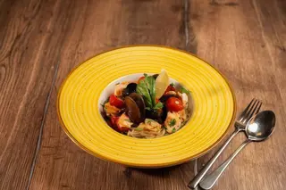 Spaghetti cu somon