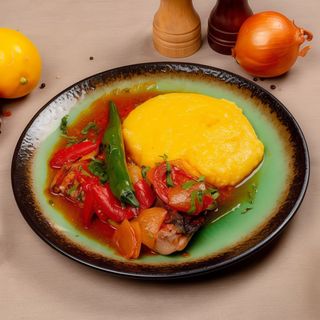 Saramura de crap cu mamaliga