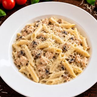 Penne con pollo e funghi'NOU'
