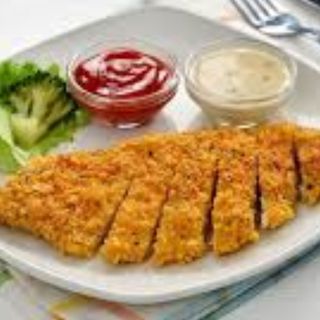 Şniţel de pui cu fulgi de purum 250 gr "nou"