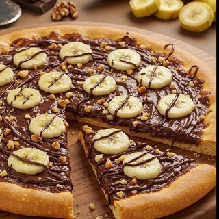Pizza cu Nutella si Banane 32cm